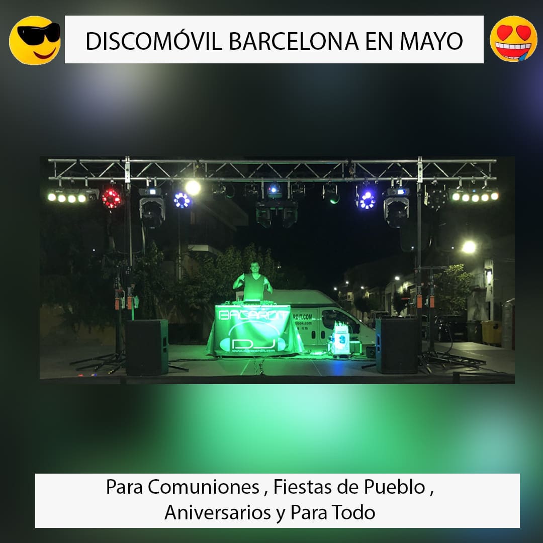 Discomóvil en Barcelona Mayo