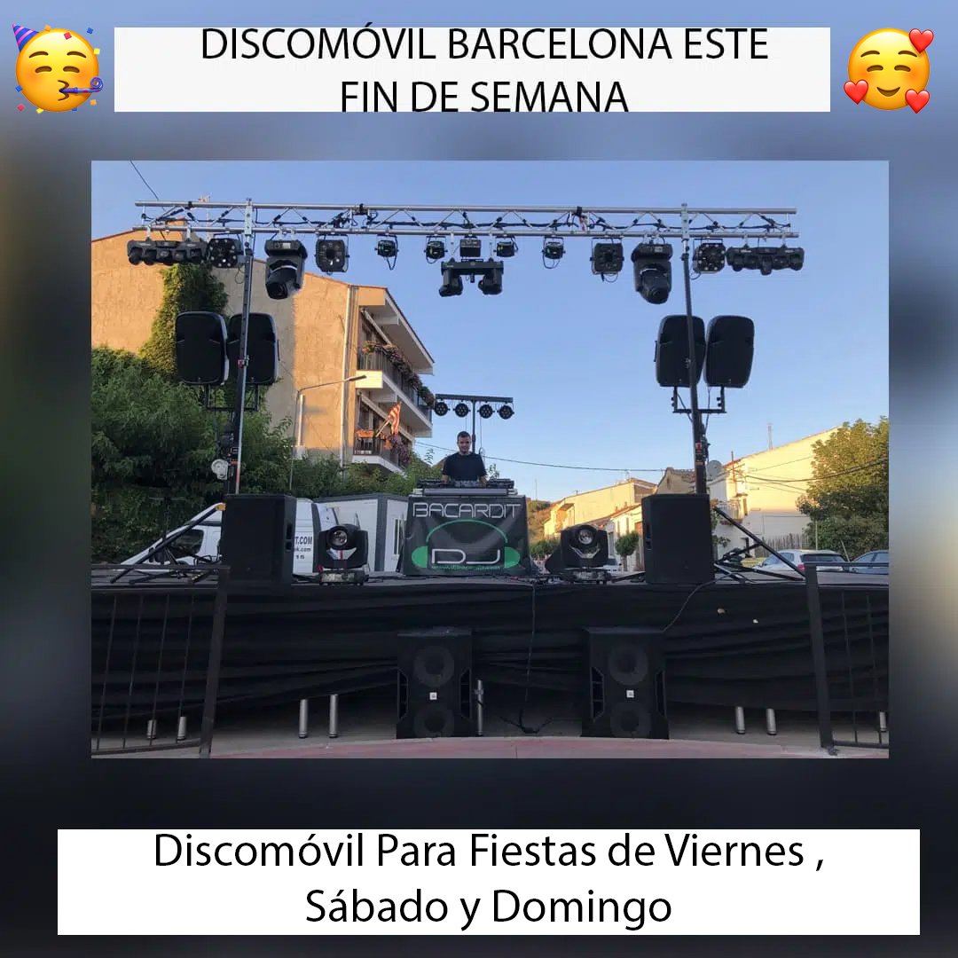 Discomóvil Barcelona Este Fin de Semana