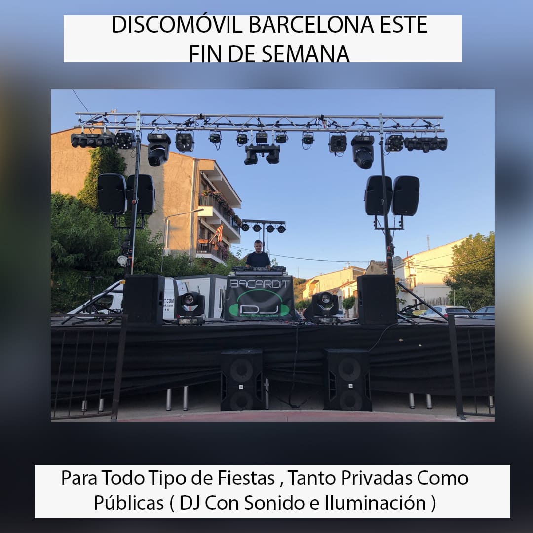 Discomóvil en Barcelona Este Fin de Semana