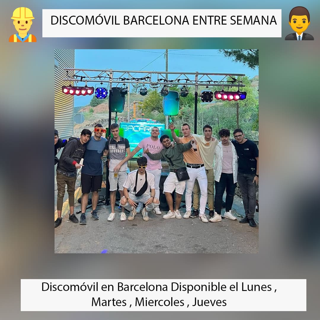 Discomóvil Barcelona Entre Semana
